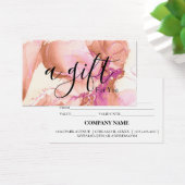 Eenvoudig en modern bedrijfscadeaubon visitekaartje (Bureau)