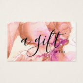 Eenvoudig en modern bedrijfscadeaubon visitekaartje (Voorkant)