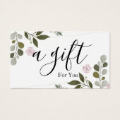 Eenvoudig en modern bedrijfscadeaubon visitekaartje (Voorkant)