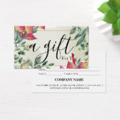 Eenvoudig en modern bedrijfscadeaubon visitekaartje (Bureau)