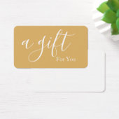 Eenvoudig en modern bedrijfscadeaubon visitekaartje (Bureau)