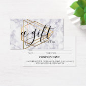 Eenvoudig en modern bedrijfscadeaubon visitekaartje (Bureau)
