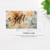 Eenvoudig en modern bedrijfscadeaubon visitekaartje (Bureau)