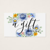 Eenvoudig en modern bedrijfscadeaubon visitekaartje (Voorkant)