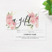 Eenvoudig en modern bedrijfscadeaubon visitekaartje (Bureau)