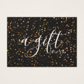 Eenvoudig en modern bedrijfscadeaubon visitekaartje (Voorkant)