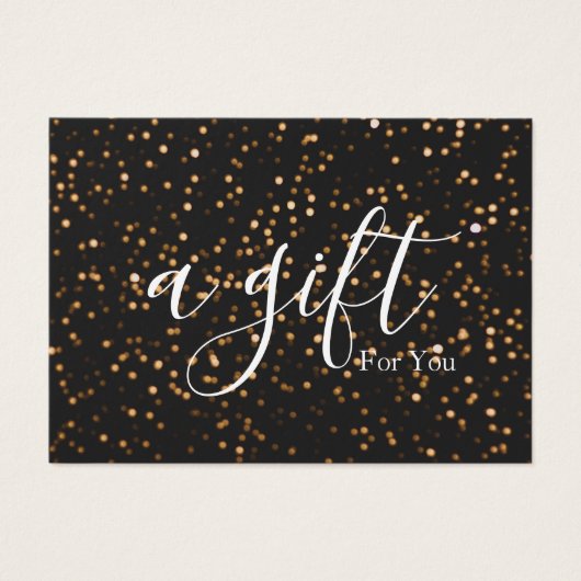 Eenvoudig en modern bedrijfscadeaubon visitekaartje (Voorkant)