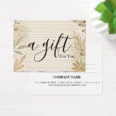 Eenvoudig en modern bedrijfscadeaubon visitekaartje (Bureau)