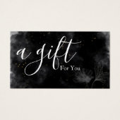 Eenvoudig en modern bedrijfscadeaubon visitekaartje (Voorkant)