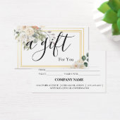 Eenvoudig en modern bedrijfscadeaubon visitekaartje (Bureau)