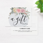 Eenvoudig en modern bedrijfscadeaubon visitekaartje (Bureau)