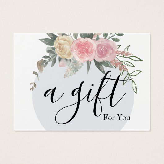 Eenvoudig en modern bedrijfscadeaubon visitekaartje (Voorkant)