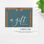 Eenvoudig en modern bedrijfscadeaubon visitekaartje (Bureau)