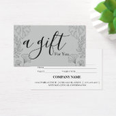 Eenvoudig en modern bedrijfscadeaubon visitekaartje (Bureau)