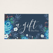 Eenvoudig en modern bedrijfscadeaubon visitekaartje (Voorkant)