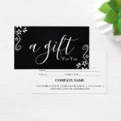 Eenvoudig en modern bedrijfscadeaubon visitekaartje (Bureau)