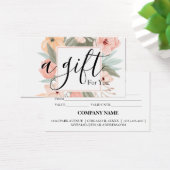 Eenvoudig en modern bedrijfscadeaubon visitekaartje (Bureau)