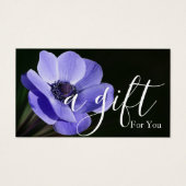 Eenvoudig en modern bedrijfscadeaubon visitekaartje (Voorkant)