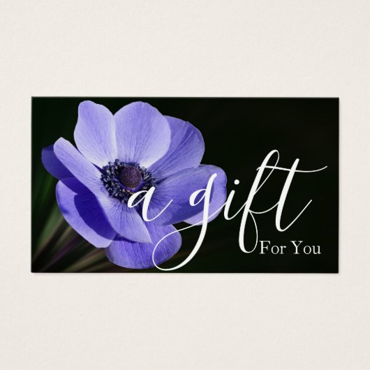 Eenvoudig en modern bedrijfscadeaubon visitekaartje (Voorkant)