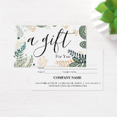 Eenvoudig en modern bedrijfscadeaubon visitekaartje (Bureau)