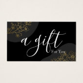 Eenvoudig en modern bedrijfscadeaubon visitekaartje (Voorkant)