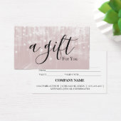 Eenvoudig en modern bedrijfscadeaubon visitekaartje (Bureau)