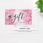 Eenvoudig en modern bedrijfscadeaubon visitekaartje (Bureau)