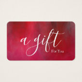 Eenvoudig en modern bedrijfscadeaubon visitekaartje (Voorkant)