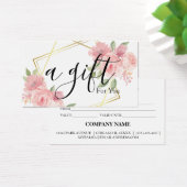 Eenvoudig en modern bedrijfscadeaubon visitekaartje (Bureau)