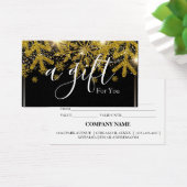 Eenvoudig en modern bedrijfscadeaubon visitekaartje (Bureau)