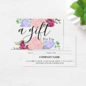 Eenvoudig en modern bedrijfscadeaubon visitekaartje (Bureau)