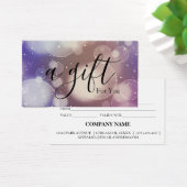 Eenvoudig en modern bedrijfscadeaubon visitekaartje (Bureau)