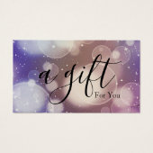 Eenvoudig en modern bedrijfscadeaubon visitekaartje (Voorkant)