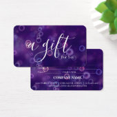 Eenvoudig en modern bedrijfscadeaubon visitekaartje (Bureau)