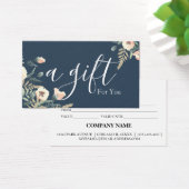 Eenvoudig en modern bedrijfscadeaubon visitekaartje (Bureau)