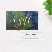 Eenvoudig en modern bedrijfscadeaubon visitekaartje (Bureau)