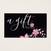 Eenvoudig en modern bedrijfscadeaubon visitekaartje (Voorkant)