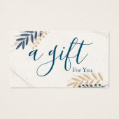 Eenvoudig en modern bedrijfscadeaubon visitekaartje (Voorkant)