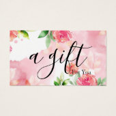 Eenvoudig en modern bedrijfscadeaubon visitekaartje (Voorkant)