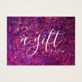 Eenvoudig en modern bedrijfscadeaubon visitekaartje (Voorkant)