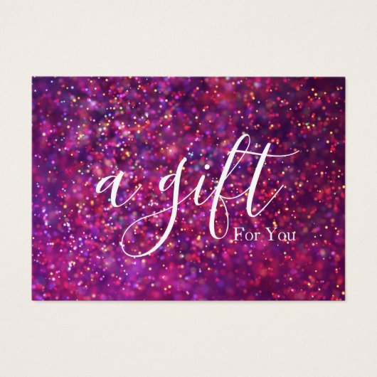 Eenvoudig en modern bedrijfscadeaubon visitekaartje (Voorkant)