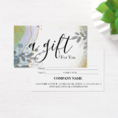 Eenvoudig en modern bedrijfscadeaubon visitekaartje (Bureau)