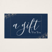 Eenvoudig en modern bedrijfscadeaubon visitekaartje (Voorkant)