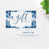 Eenvoudig en modern bedrijfscadeaubon visitekaartje (Bureau)