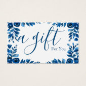 Eenvoudig en modern bedrijfscadeaubon visitekaartje (Voorkant)