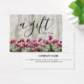 Eenvoudig en modern bedrijfscadeaubon visitekaartje (Bureau)