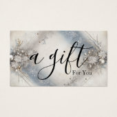 Eenvoudig en modern bedrijfscadeaubon visitekaartje (Voorkant)