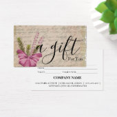 Eenvoudig en modern bedrijfscadeaubon visitekaartje (Bureau)