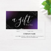 Eenvoudig en modern bedrijfscadeaubon visitekaartje (Bureau)