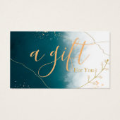 Eenvoudig en modern bedrijfscadeaubon visitekaartje (Voorkant)